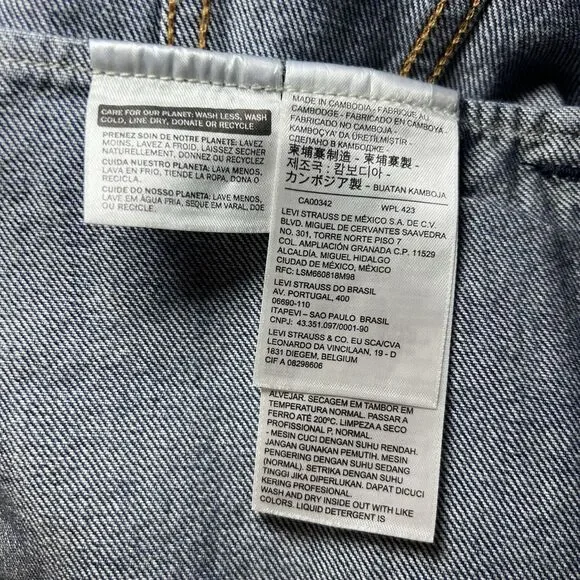 Pink & Silver Fashion Boho-Chic One Of A Kind Levi's Hand Beaded M Denim Jacket - Picture 14 of 16